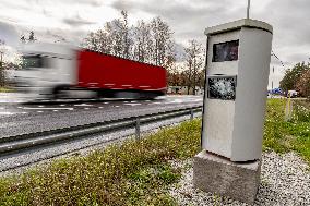 Vandalized traffic camera