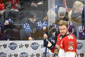 Teams practice prior to the NHL Global Series matches between Dallas Stars and Florida Panthers