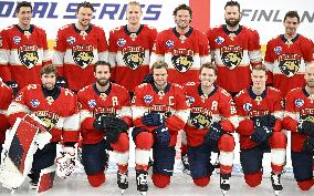 Teams practice prior to the NHL Global Series matches between Dallas Stars and Florida Panthers