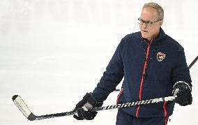 Teams practice prior to the NHL Global Series matches between Dallas Stars and Florida Panthers