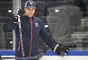 Teams practice prior to the NHL Global Series matches between Dallas Stars and Florida Panthers