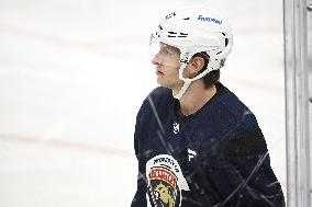 Teams practice prior to the NHL Global Series matches between Dallas Stars and Florida Panthers