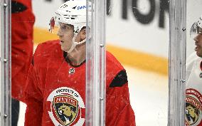 Teams practice prior to the NHL Global Series matches between Dallas Stars and Florida Panthers