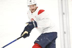 Teams practice prior to the NHL Global Series matches between Dallas Stars and Florida Panthers