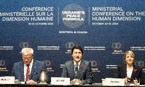 Trudeau At Ukraine's Peace Formula Conference - Montreal