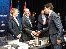 Trudeau At Ukraine's Peace Formula Conference - Montreal