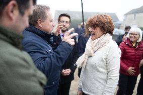 Annie Genevard visits a farm - Morigny-Champigny