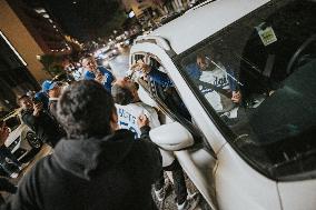 Dodgers World Series Win Celebration In Downtown Los Angeles