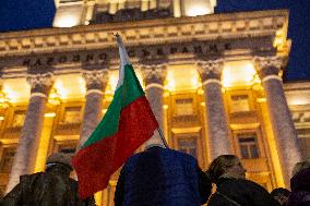 Protest In Sofia.