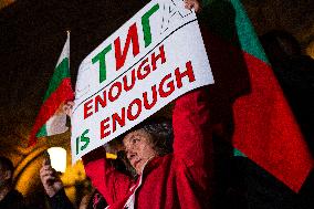 Protest In Sofia.