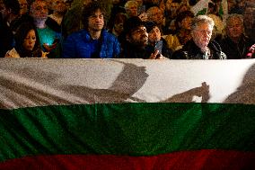 Protest In Sofia.