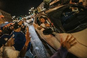 Dodgers World Series Win Celebration In Downtown Los Angeles