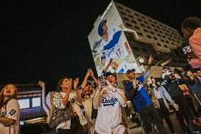 Dodgers World Series Win Celebration In Downtown Los Angeles