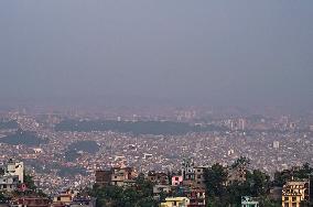 Increase In Air Pollution Level In Kathmandu, Nepal.