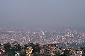 Increase In Air Pollution Level In Kathmandu, Nepal.