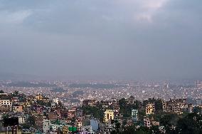 Increase In Air Pollution Level In Kathmandu, Nepal.