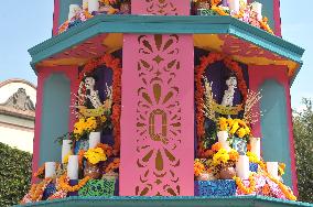 Ofrendas Decorate Streets For Dia De Muertos Celebrations