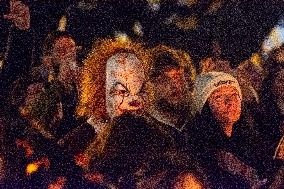 Zombie Walk In Essen During The Traditional Halloween