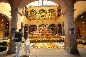 Ofrendas Decorate Streets For Dia De Muertos Celebrations