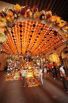 Ofrendas Decorate Streets For Dia De Muertos Celebrations