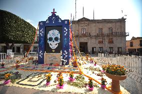 Ofrendas Decorate Streets For Dia De Muertos Celebrations