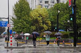 Typhoon Kong-Rey Hit Shanghai