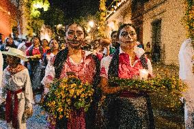 Dia de Muertos Parade In Oaxaca - Mexico