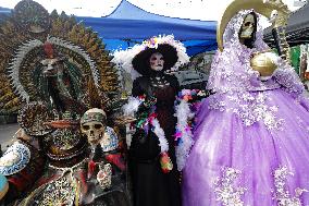 Santa Muerte Annual Celebration In Tepito Neighborhood