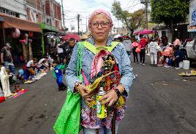 Santa Muerte Annual Celebration In Tepito Neighborhood