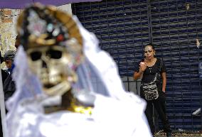 Santa Muerte Annual Celebration In Tepito Neighborhood