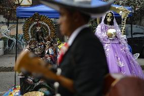 Santa Muerte Annual Celebration In Tepito Neighborhood