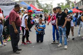 Santa Muerte Annual Celebration In Tepito Neighborhood