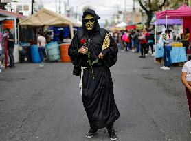 Santa Muerte Annual Celebration In Tepito Neighborhood