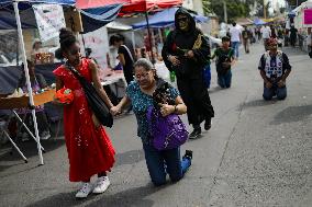 Santa Muerte Annual Celebration In Tepito Neighborhood