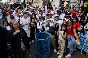 23rd Anniversary Of Santa Muerte On The Eve Of Day Of The Dead In Mexico