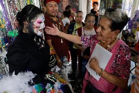 23rd Anniversary Of Santa Muerte On The Eve Of Day Of The Dead In Mexico