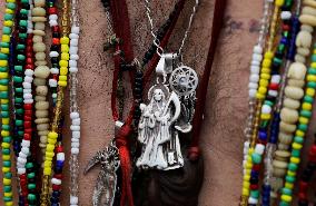 23rd Anniversary Of Santa Muerte On The Eve Of Day Of The Dead In Mexico