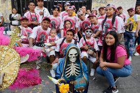 23rd Anniversary Of Santa Muerte On The Eve Of Day Of The Dead In Mexico