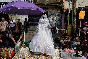 23rd Anniversary Of Santa Muerte On The Eve Of Day Of The Dead In Mexico