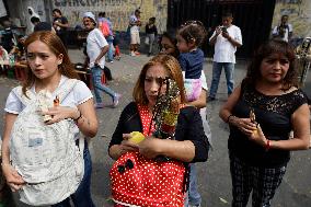 23rd Anniversary Of Santa Muerte On The Eve Of Day Of The Dead In Mexico