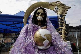 23rd Anniversary Of Santa Muerte On The Eve Of Day Of The Dead In Mexico