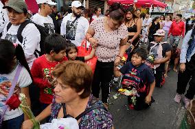 23rd Anniversary Of Santa Muerte On The Eve Of Day Of The Dead In Mexico