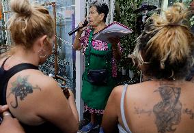 23rd Anniversary Of Santa Muerte On The Eve Of Day Of The Dead In Mexico