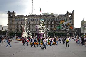 Mega Ofrenda For Dia De Muertos Celebrations