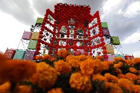 Mega Ofrenda For Dia De Muertos Celebrations