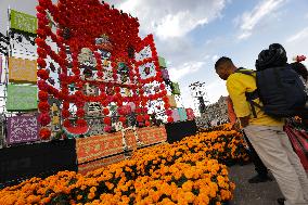 Mega Ofrenda For Dia De Muertos Celebrations