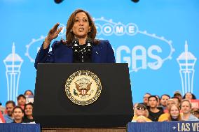 Jennifer Lopez And Vice President Of The United States Kamala Harris At Campaign Rally In North Las Vegas Nevada