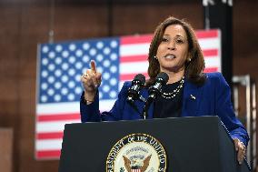 Jennifer Lopez And Vice President Of The United States Kamala Harris At Campaign Rally In North Las Vegas Nevada