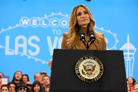 Jennifer Lopez And Vice President Of The United States Kamala Harris At Campaign Rally In North Las Vegas Nevada