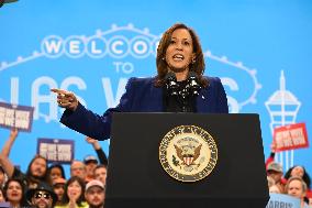 Jennifer Lopez And Vice President Of The United States Kamala Harris At Campaign Rally In North Las Vegas Nevada